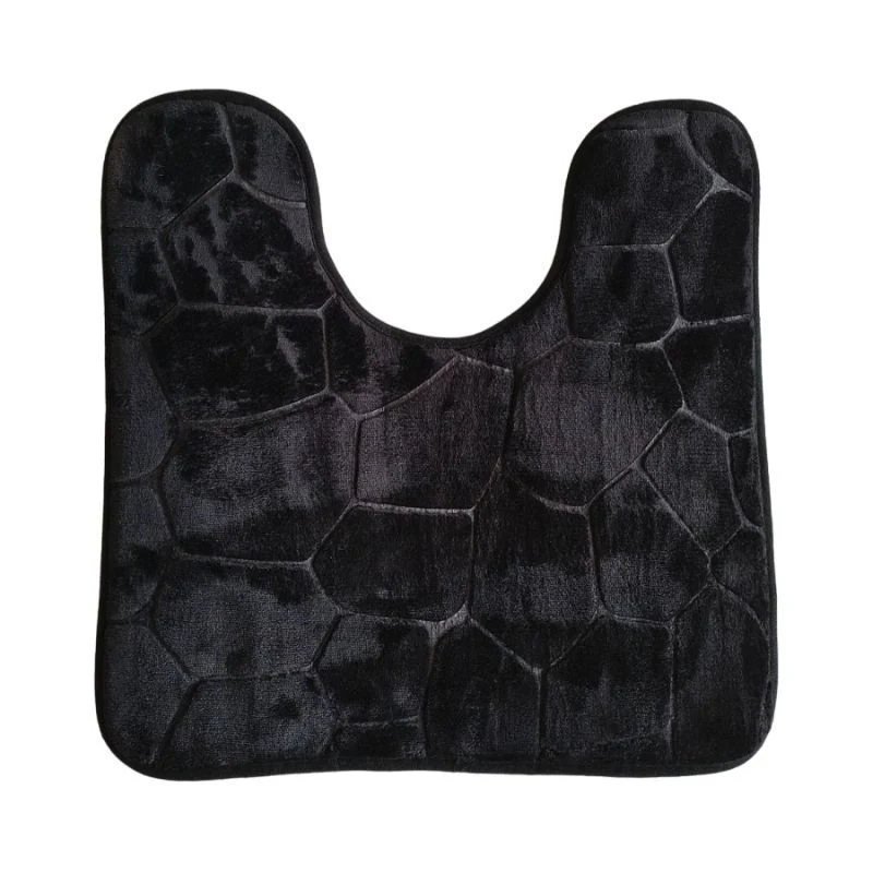 Tapis contour WC noir, 45x45CM - BILLY