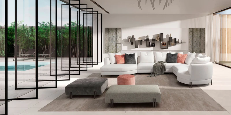 Yang canapé d'angle modulaire