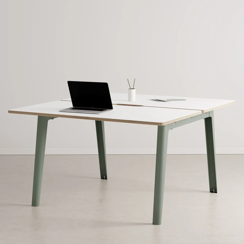 Bureau open-space NEW MODERN 2 places - multiplis blanc
