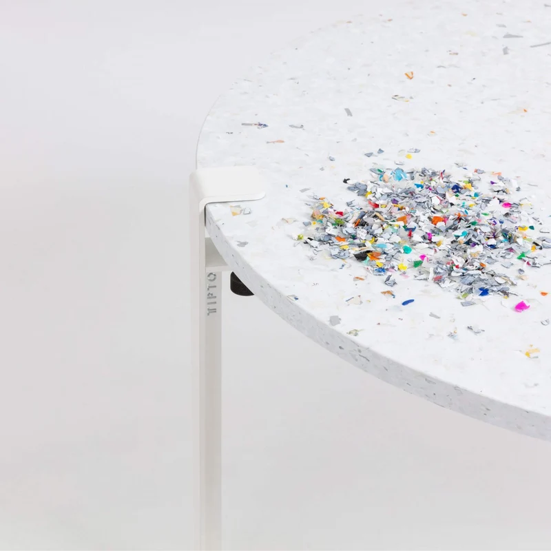 Table basse oblongue TIPTOE 100x50cm - plastique recyclé Venezia