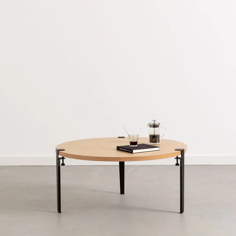Table basse ronde TIPTOE Ø 90cm - chêne massif