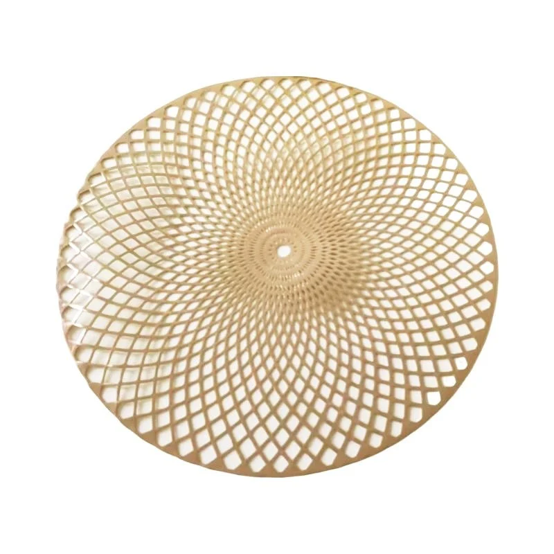 Set de table doré rond D38 cm