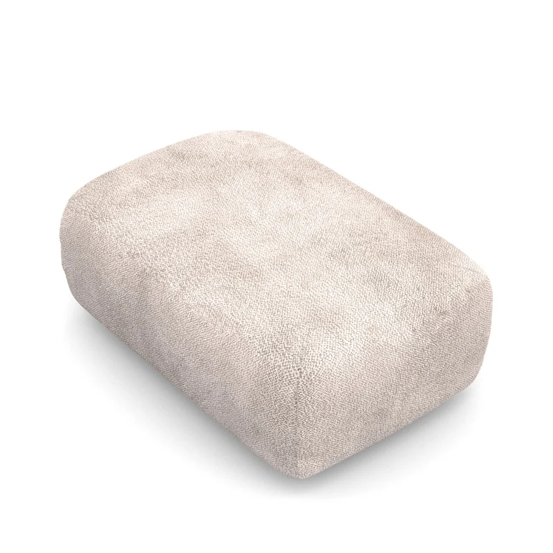 Pouf pour canapé Claudia en tissu 107x55cm
