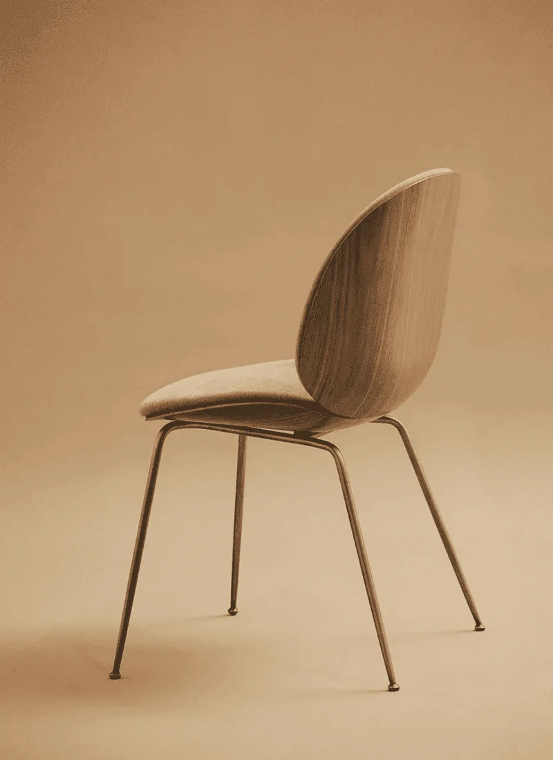 Chaise de salle à manger BEETLE - placage 3D