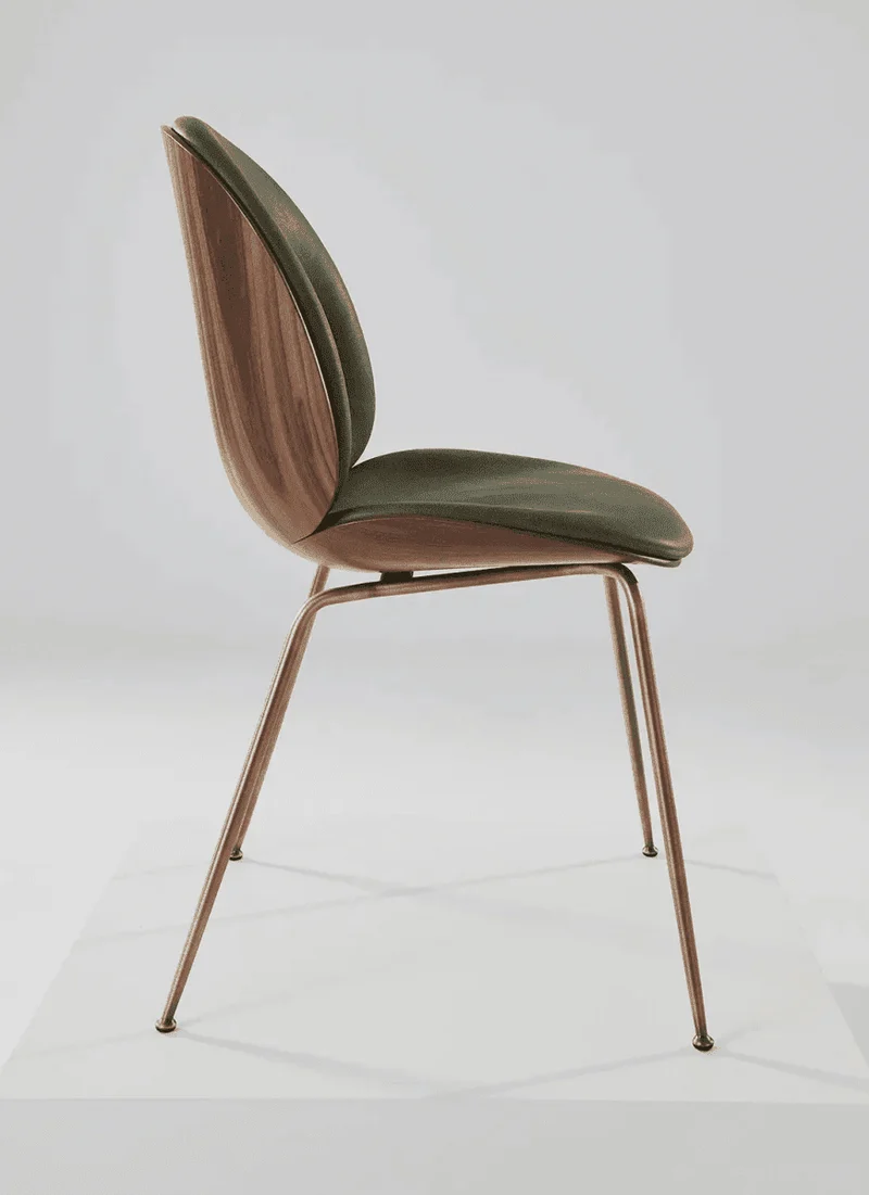 Chaise de salle à manger BEETLE - placage 3D