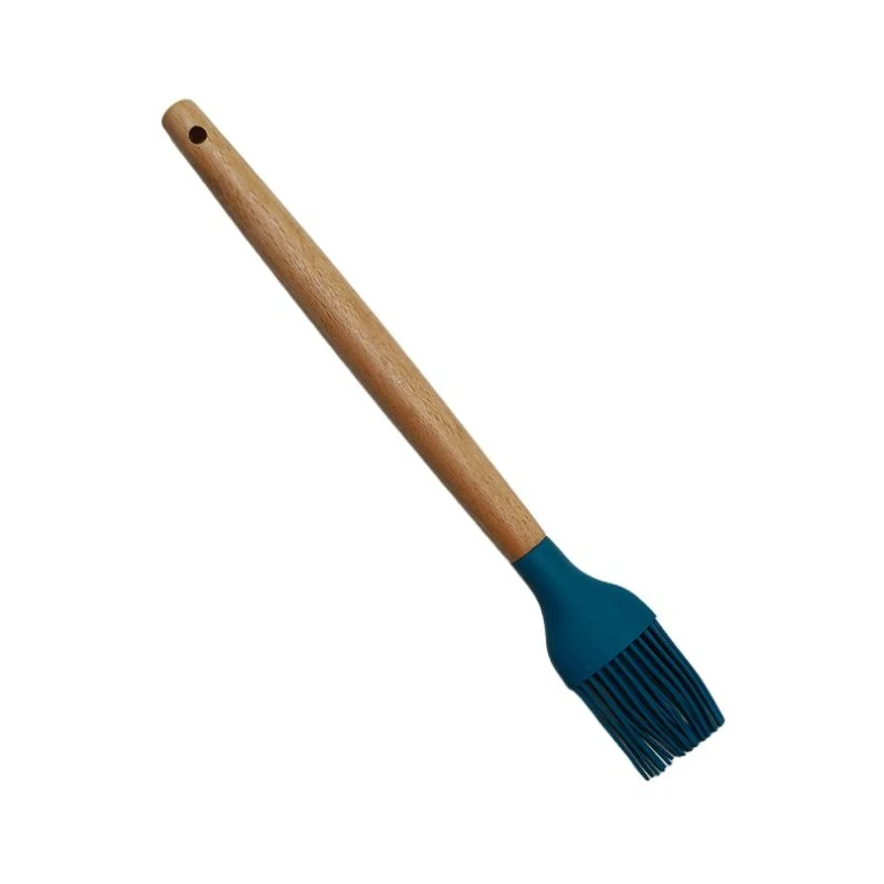 Pinceau de cuisine 27x4cm en silicone, manche en bois - CUCINA