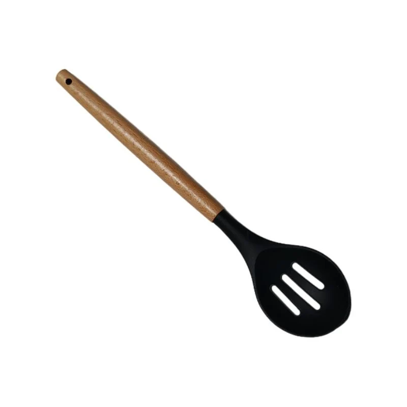 Spatule 31x7cm en silicone, manche en bois - CUCINA