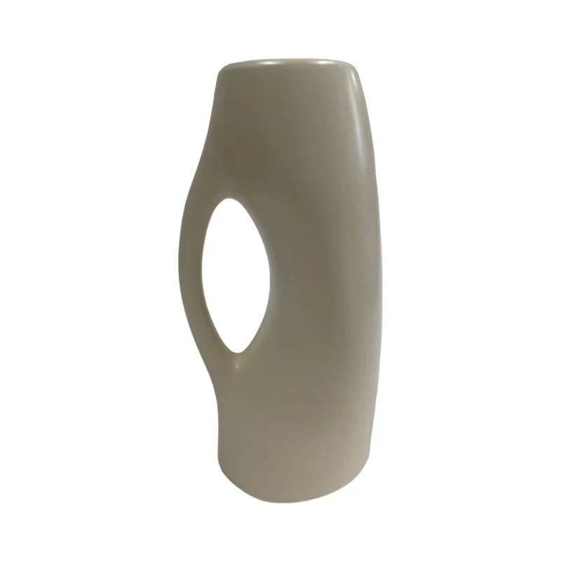 Vase en céramique 2 assorties blanc ou café, 15x12xH29 cm