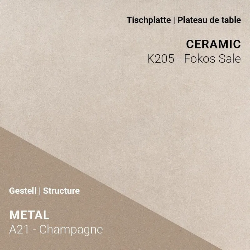 Table à rallonge TERRA T0201 - Céramique