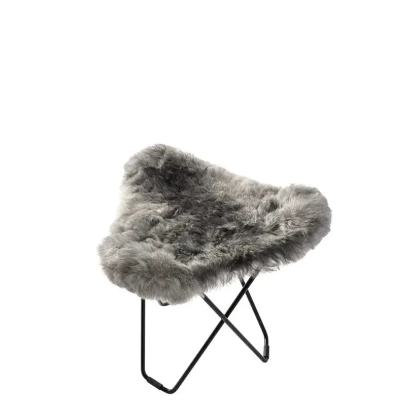 Tabouret en peau de mouton ICELAND FLYING GOOSE