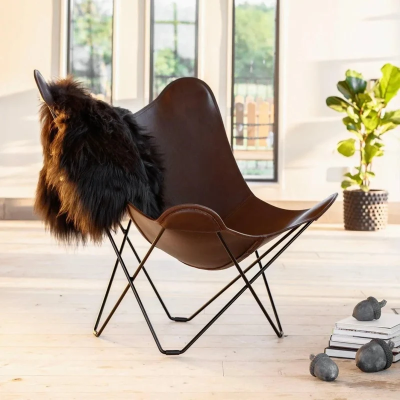 Fauteuil Butterfly PAMPA MARIPOSA - Cuir