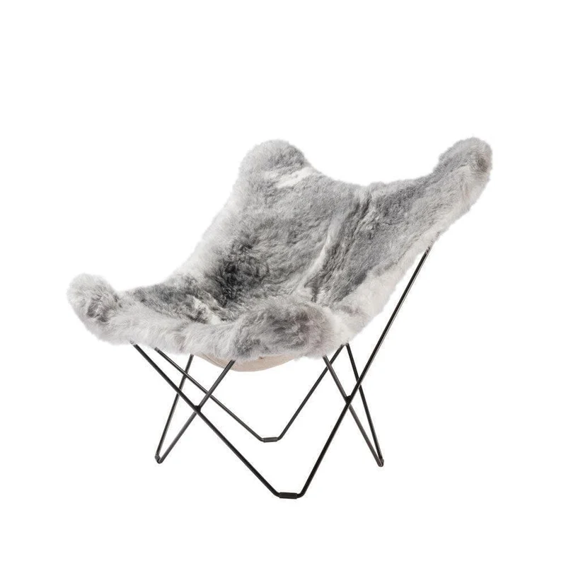Fauteuil Butterfly ICELAND MARIPOSA Peau de mouton