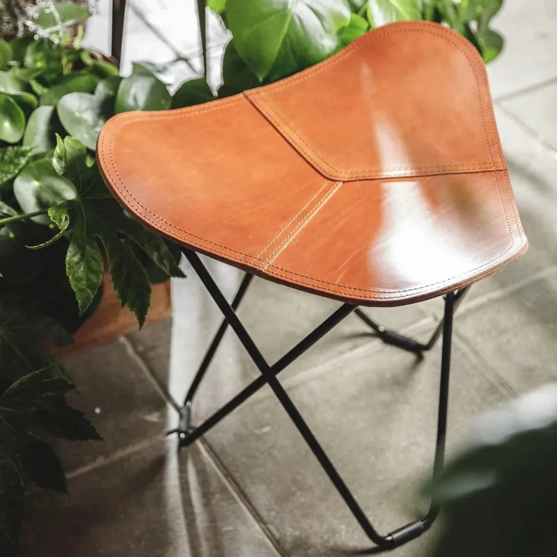 Tabouret PAMPA FLYING GOOSE - Cuir