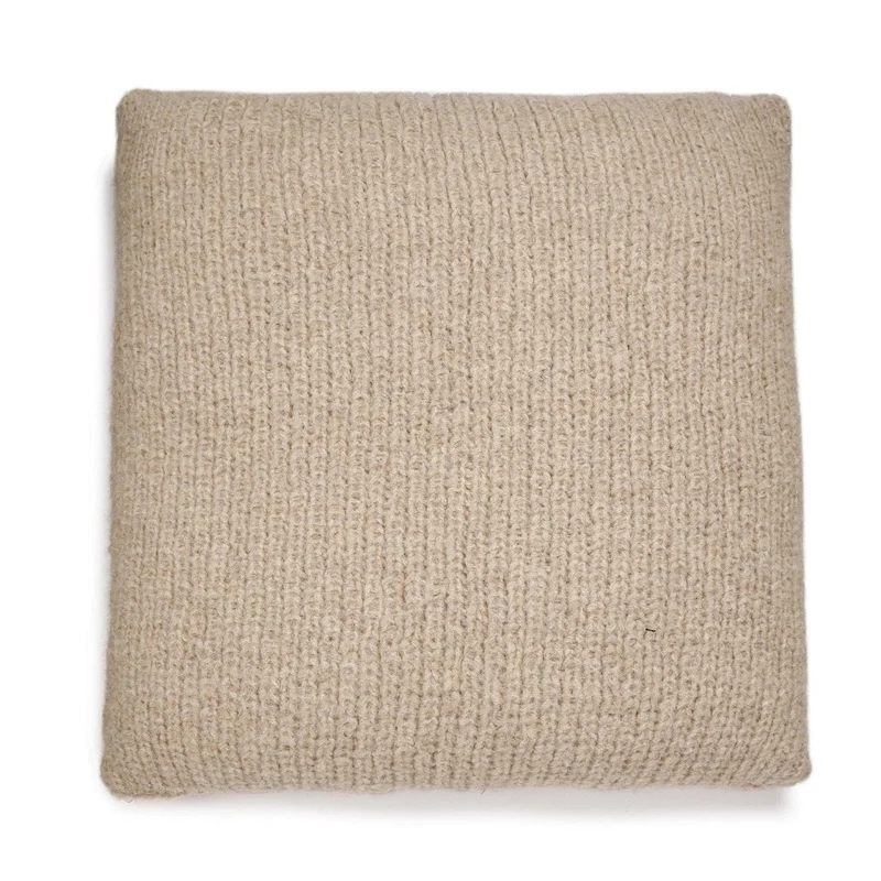 Housse de coussin LULU Tricotée à la main - Oatmeal