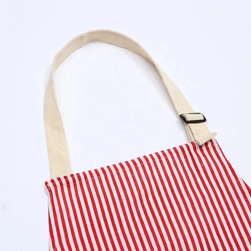 Tablier à rayure de cuisine en coton 67x68 cm