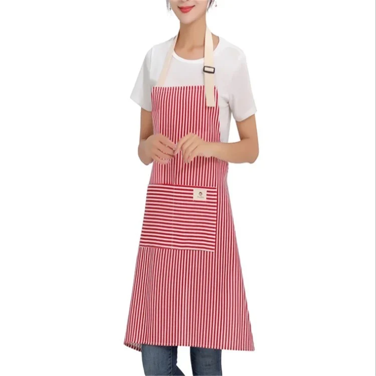 Tablier à rayure de cuisine en coton 67x68 cm