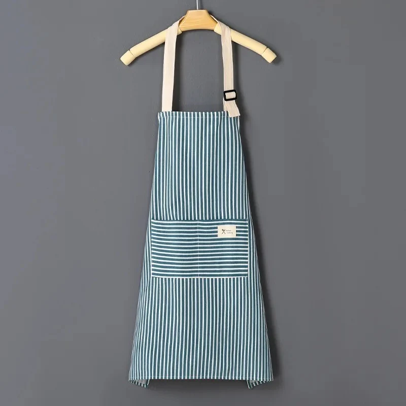 Tablier à rayure de cuisine en coton 67x68 cm
