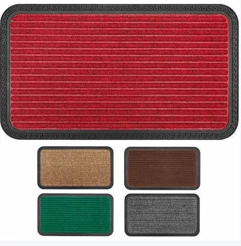 Paillasson Tapis en gomme Antidérapant Robuste Absorbant 40x60cm