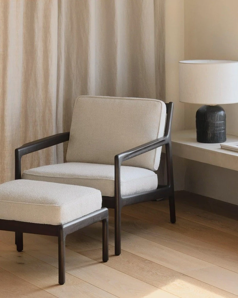Fauteuil JACK acajou