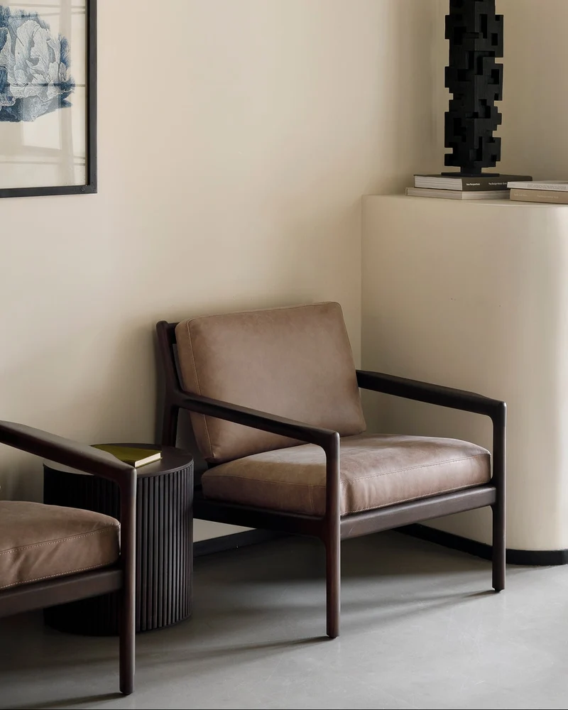 Fauteuil JACK acajou