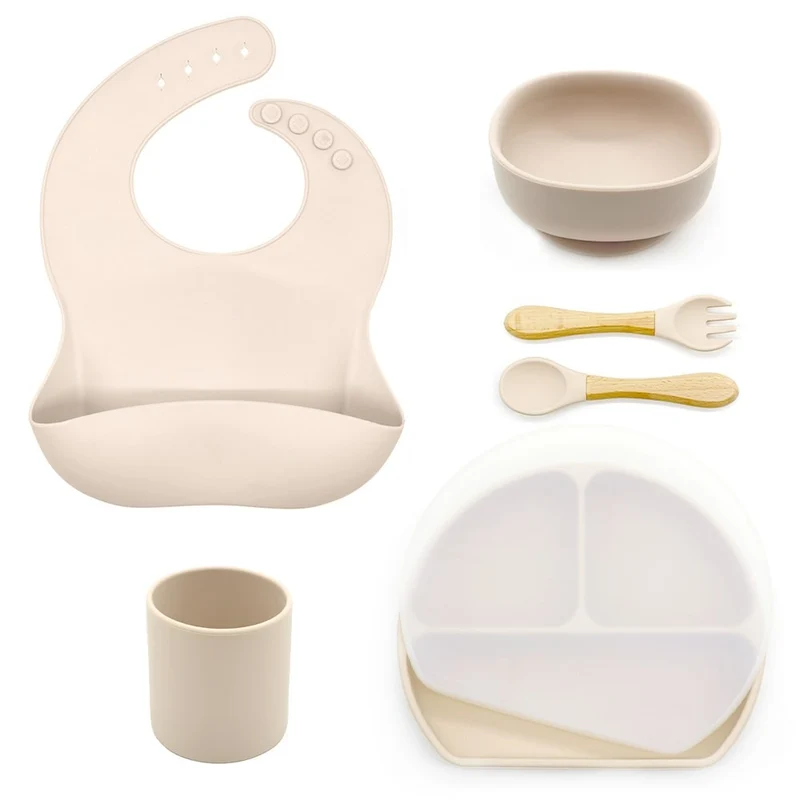 Set 6 pcs vaisselle en silicone pour enfant - FEBRUARY