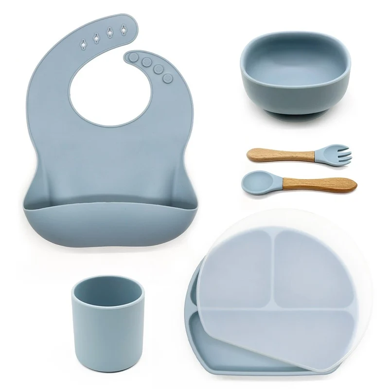 Set 6 pcs vaisselle en silicone pour enfant - FEBRUARY