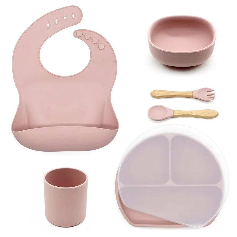 Set 6 pcs vaisselle en silicone pour enfant - FEBRUARY