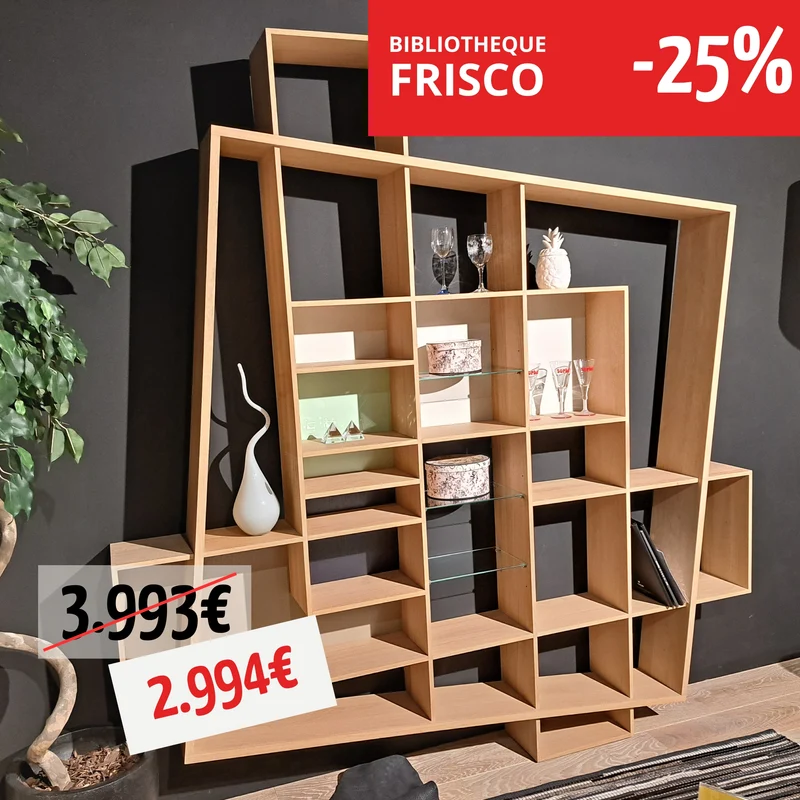 UNE Bibliothèque en bois - Frisco