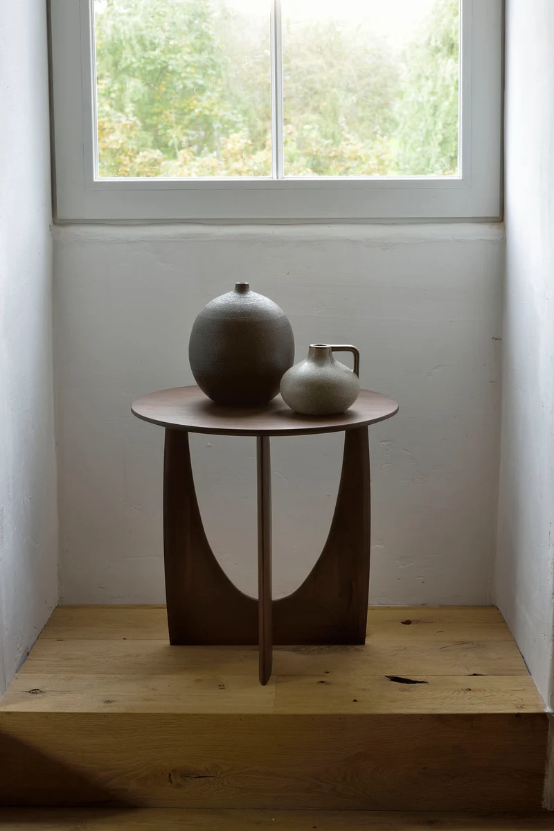 Table d'appoint - Chêne massif - Geometric