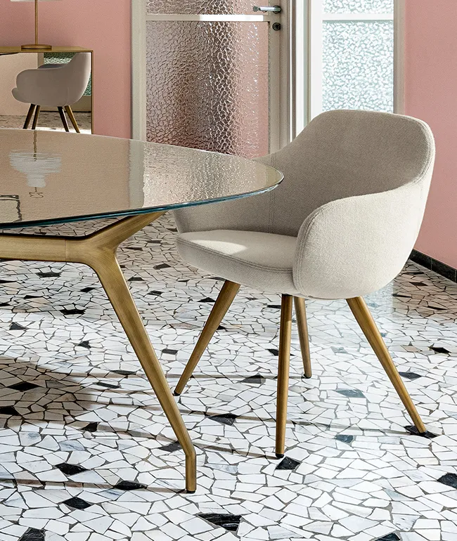 Table - design italien - Arkos Round and Shaped squarre