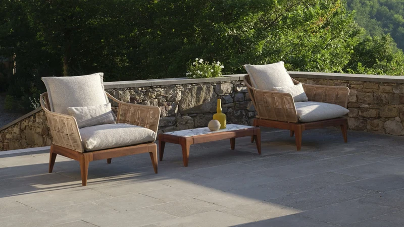 Cruise teak fauteuil pour l'extérieur