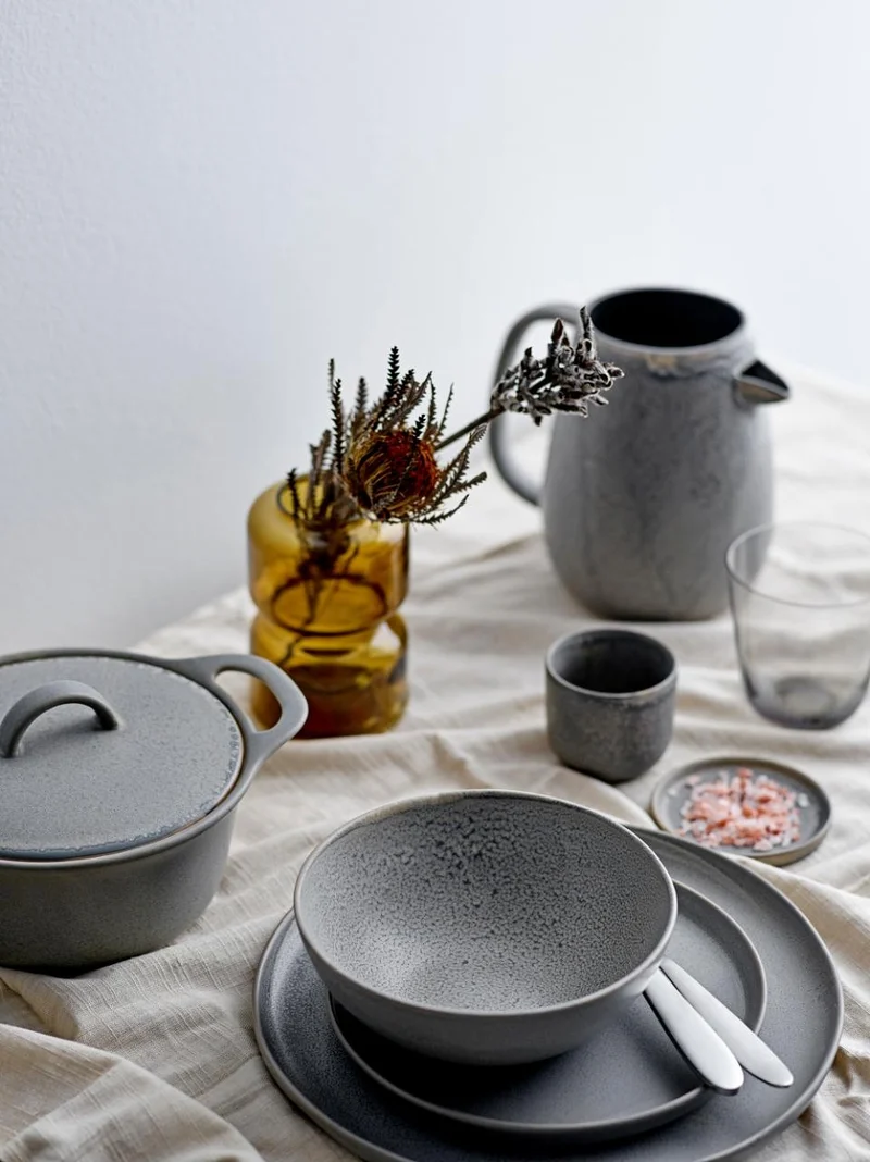 Assiette plate en céramique, D26,5cm - ALASKA