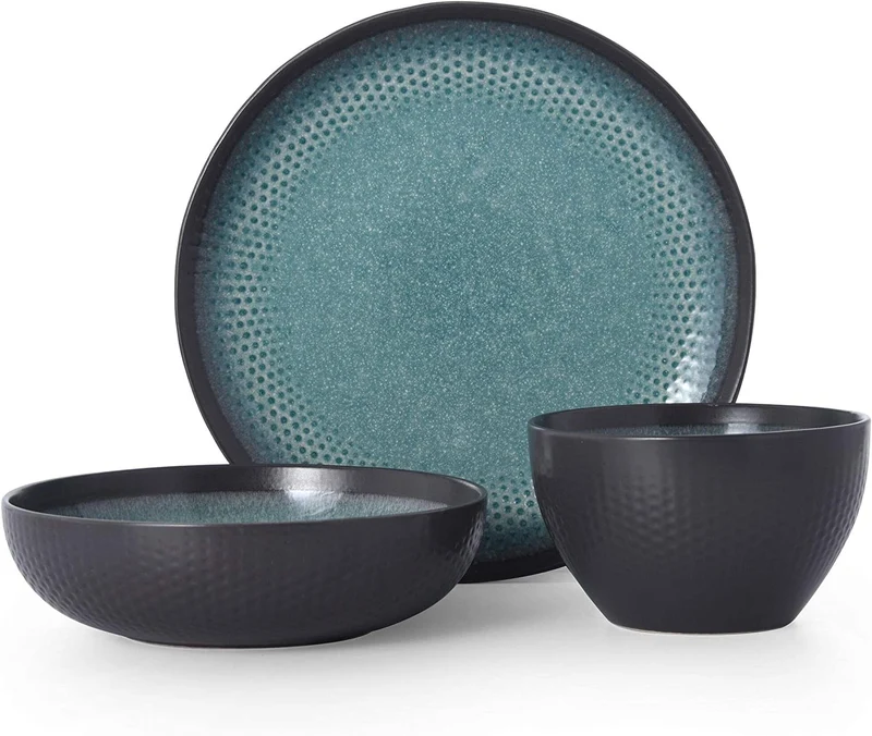 Assiette plate en céramique, D26,5cm - SIERRA