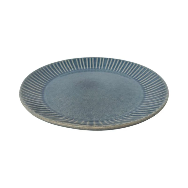 Assiette plate en céramique, D26cm - KRYS