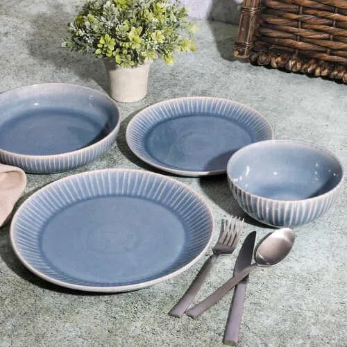 Assiette plate en céramique, D26cm - KRYS