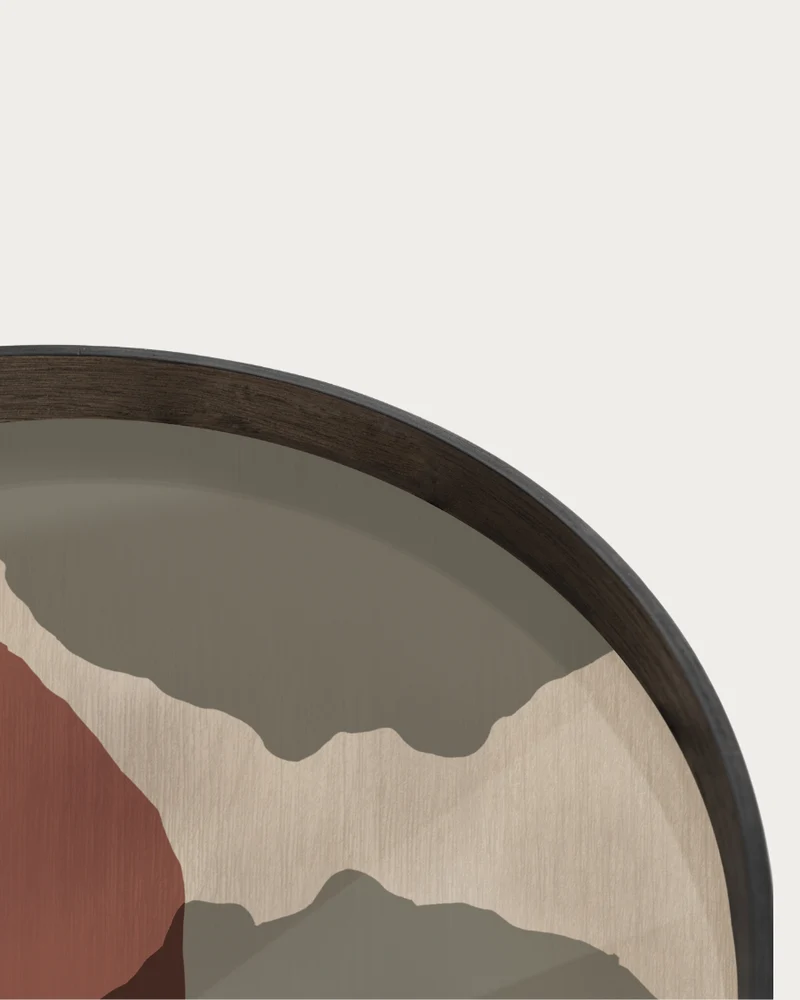 Plateau TRANSLUCENT SILHOUETTES Overlapping Dots - Ø61