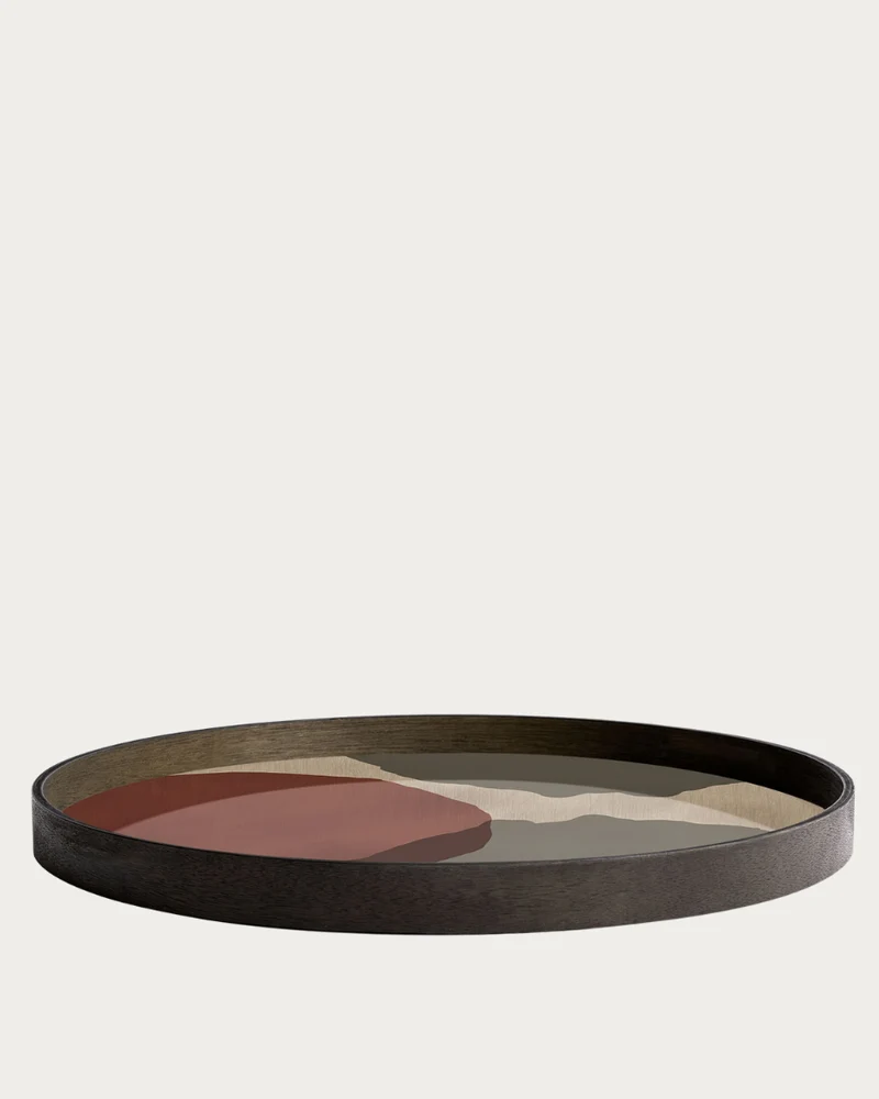 Plateau TRANSLUCENT SILHOUETTES Overlapping Dots - Ø61