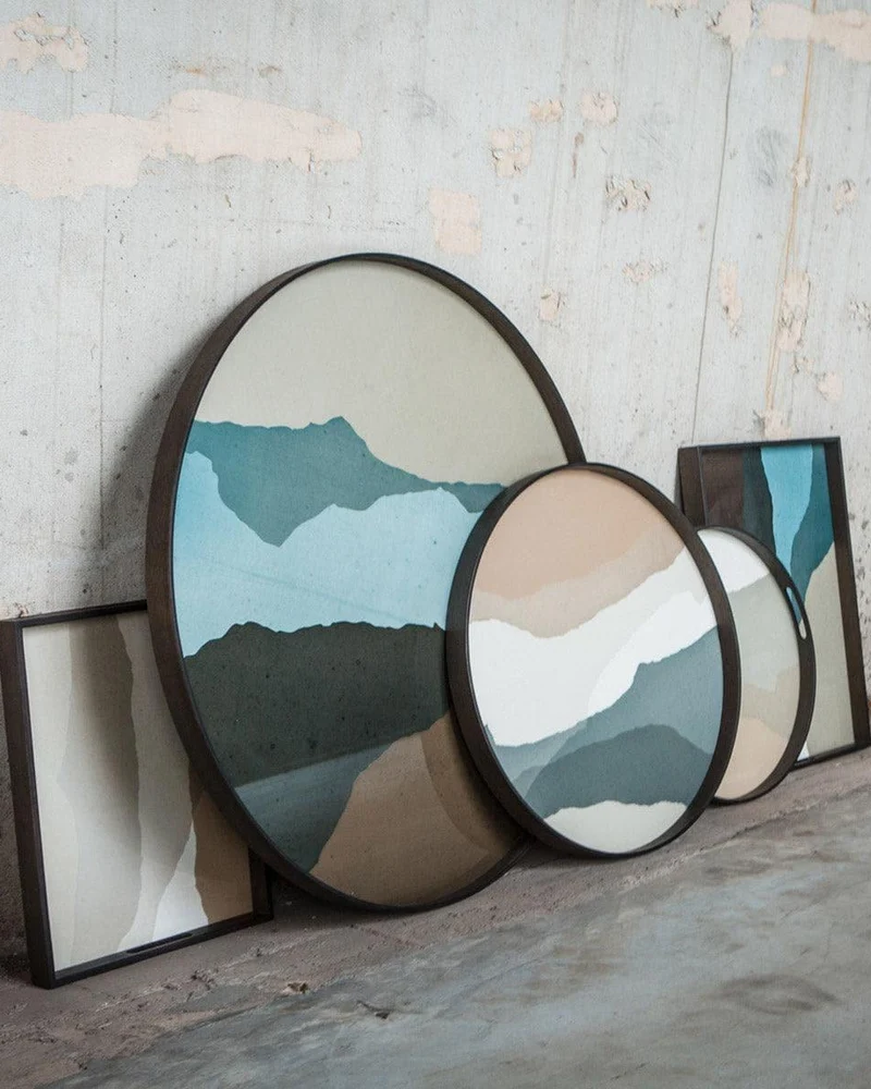 Plateau WABI SABI Graphite Rond - Ø92