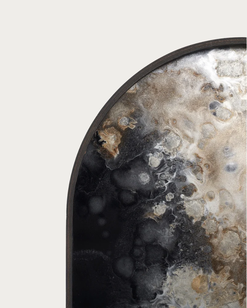 Plateau en verre CLASSICS Black Organic Oblong - 71x36