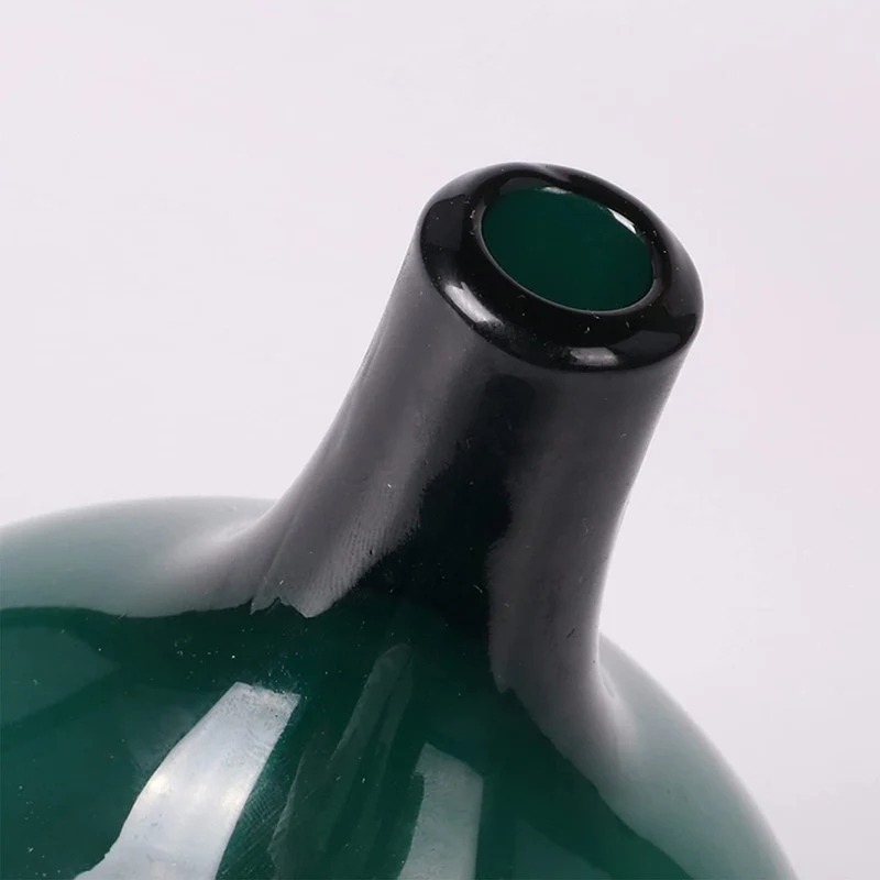 Vase en verre vert, D13xH21CM