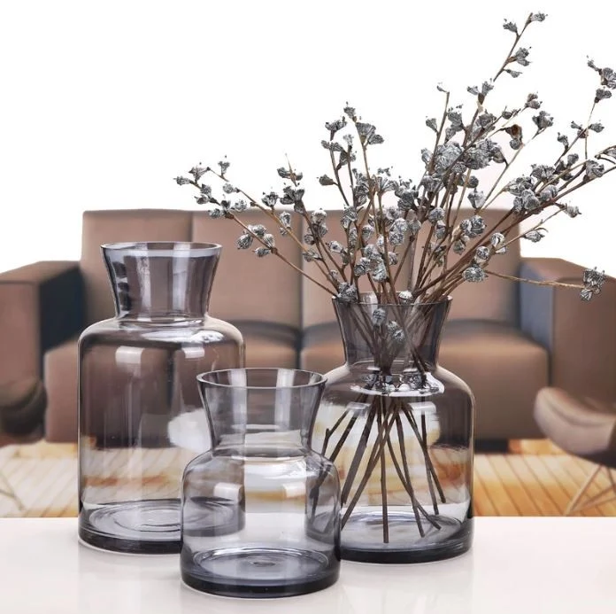 Vase en verre, D12xH18CM - YANA