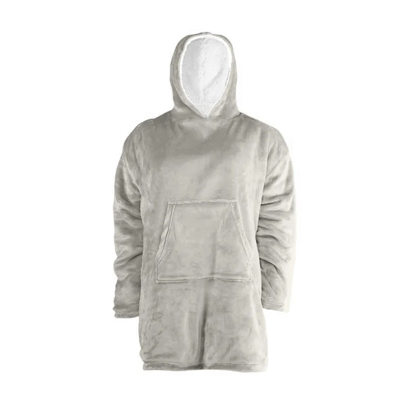 Plaid poncho adulte en fourrure double face, 90x75 CM