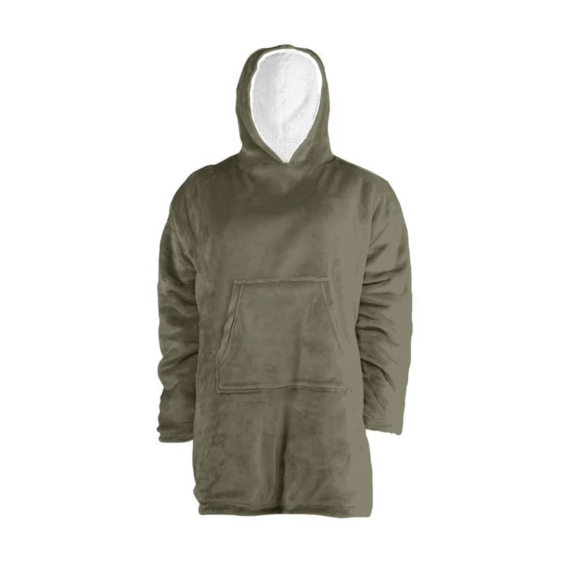 Plaid poncho adulte en fourrure double face, 90x75 CM