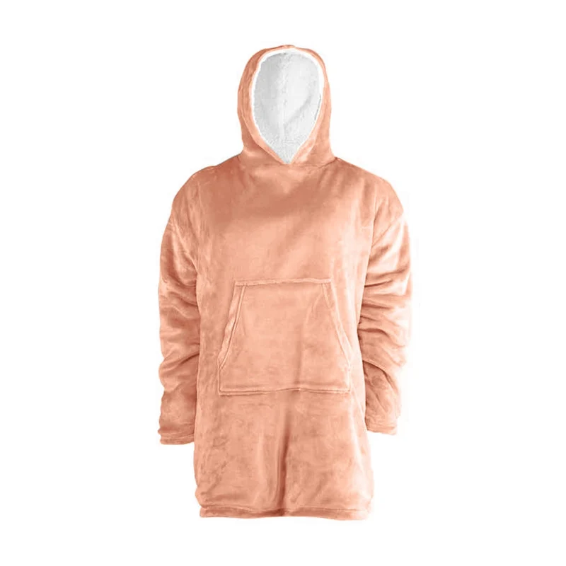Plaid poncho adulte en fourrure double face, 90x75 CM