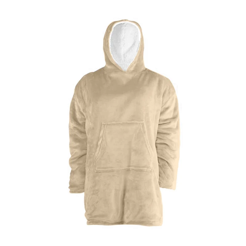 Plaid poncho adulte en fourrure double face, 90x75 CM