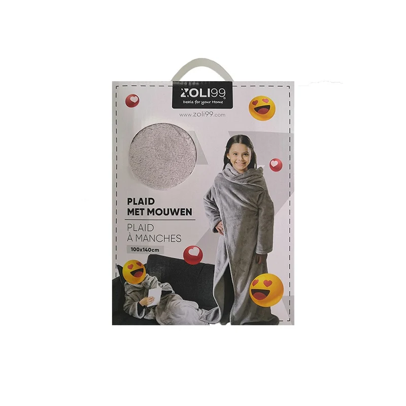 Plaid poncho enfant douceur , 100x140 CM