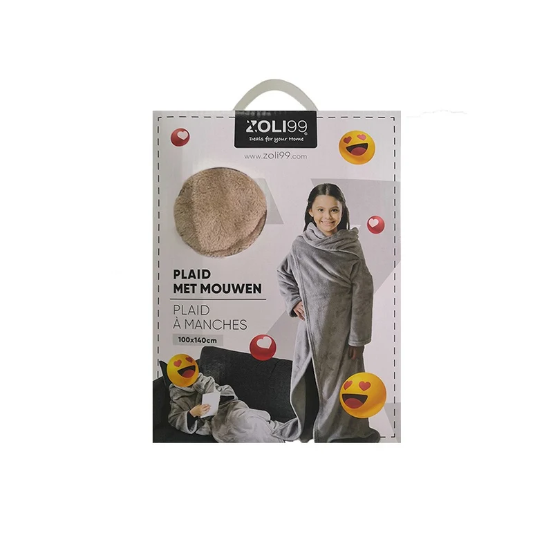 Plaid poncho enfant douceur , 100x140 CM