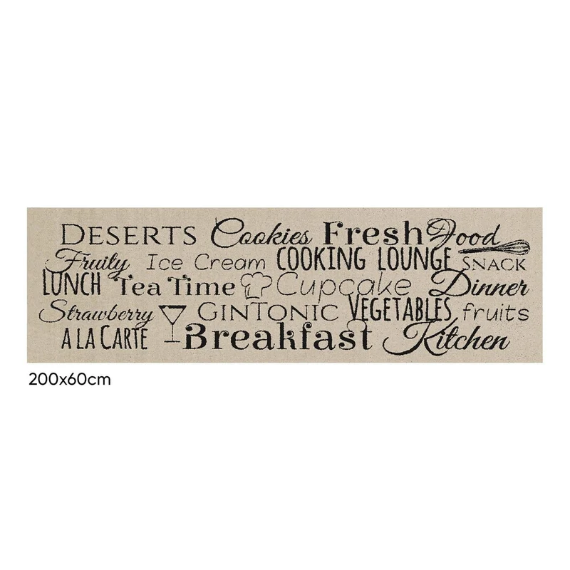 Tapis de cuisine 50x150cm antidérapant