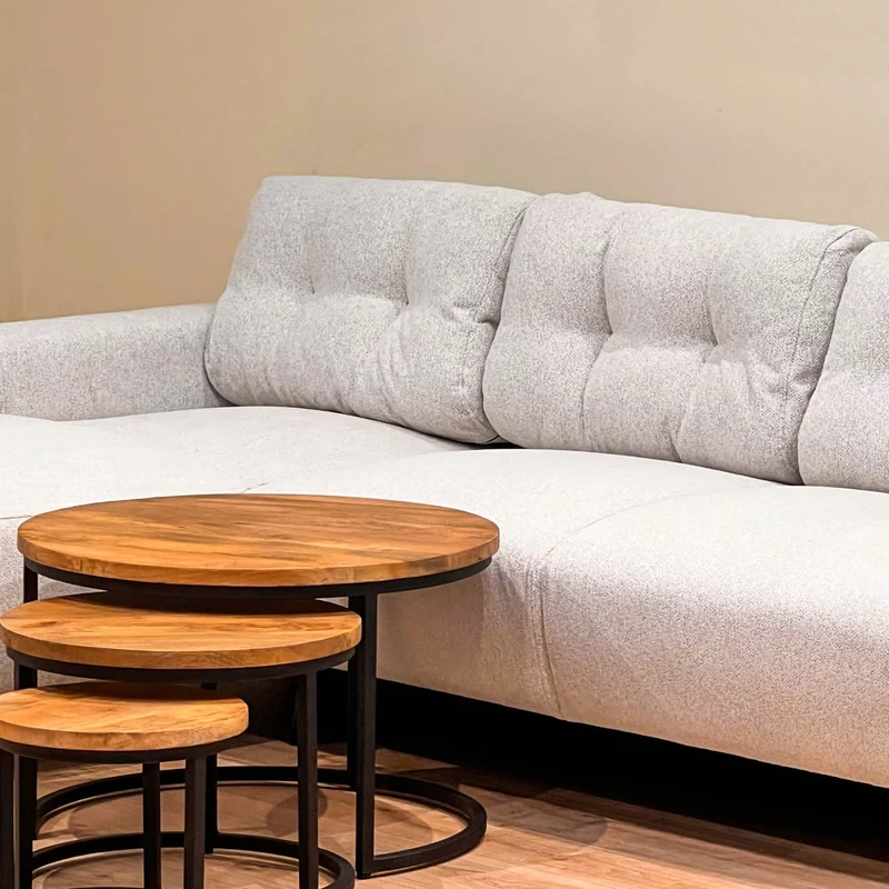 Set de 3 Tables basses en bois massif - DOLCE
