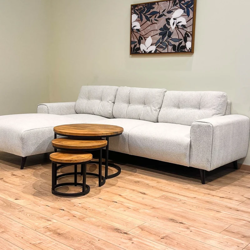 Set de 3 Tables basses en bois massif - DOLCE